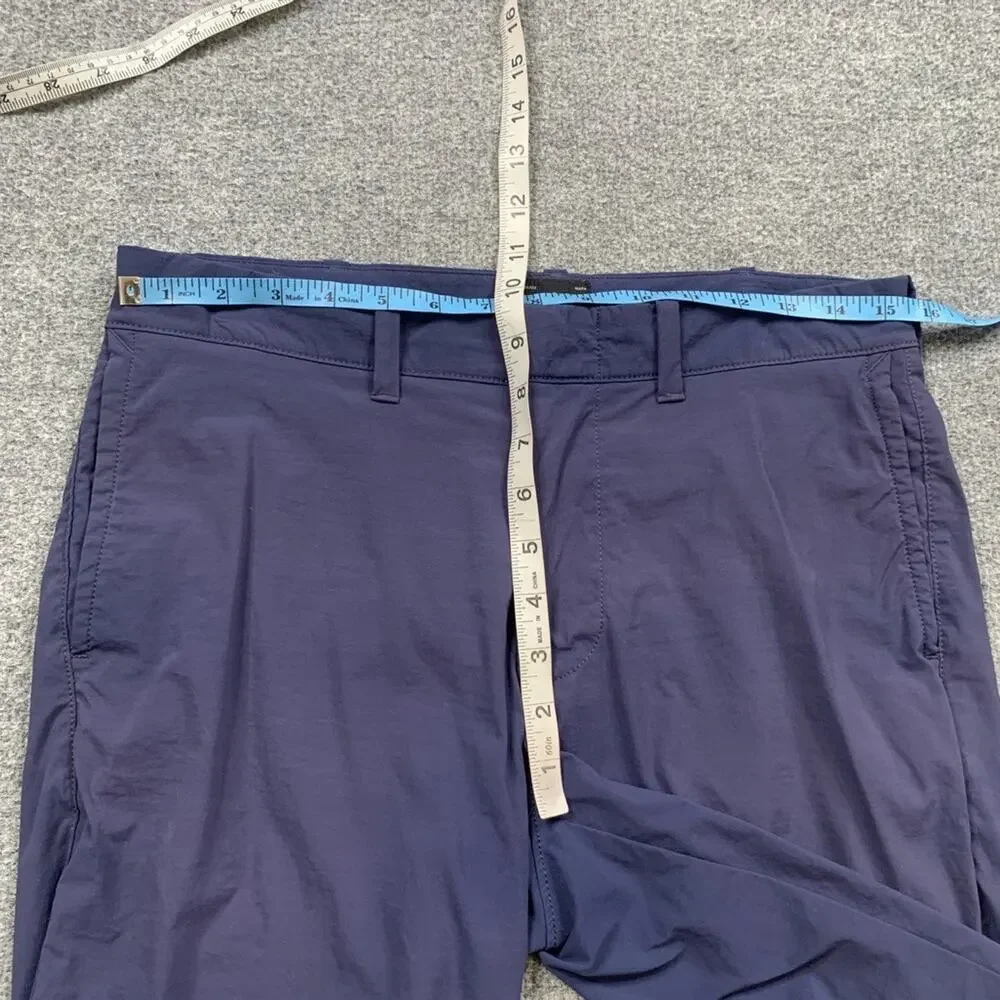 J Crew Shorts Mens 30 Navy Nylon Stretch Tech 10.5 Inch Stretch Flat Front Golf